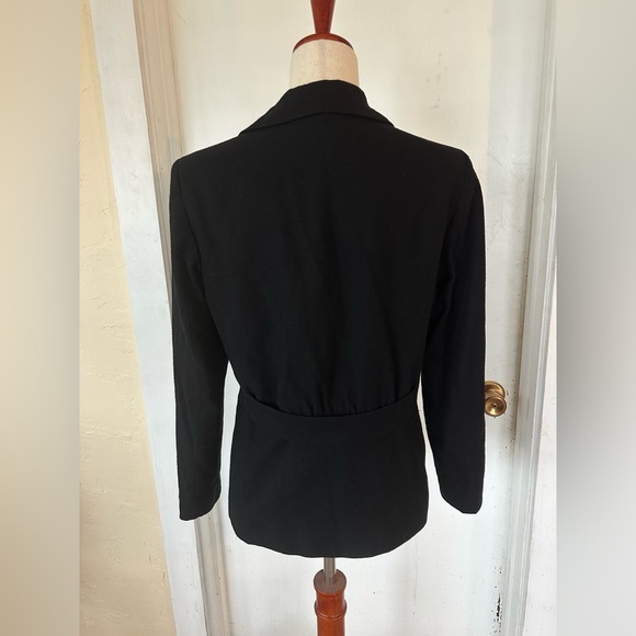 Pendleton Vintage 100% Wool Classic Black Women's Button Up Blazer Jacket 6 - Picture 4 of 7